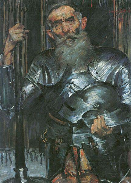 Lovis Corinth Alter Mann in Ritterrustung